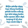 SÁNG KIẾN KINH NGHIỆM Biện pháp dạy học theo hướng phát triển năng lực khi dạy toán liên quan đến đại lượng tỉ lệ cho học sinh lớp 5 THEO chương trình GDPT 2018