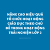 POWERPOINT BÁO CÁO Nâng cao hiệu quả tổ chức hoạt động giáo dục theo chủ đề trong Hoạt động trải nghiệm lớp 2