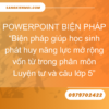POWERPOINT BIỆN PHÁP “Biện pháp giúp học sinh phát huy năng lực mở rộng vốn từ trong phân môn Luyện tư và câu lớp 5”