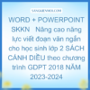 WORD + POWERPOINT SKKN   Nâng cao năng lực viết đoạn văn ngắn cho học sinh lớp 2 SÁCH CÁNH DIỀU theo chương trình GDPT 2018 NĂM 2023-2024