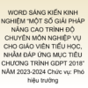 WORD SÁNG KIẾN KINH NGHIỆM “MỘT SỐ GIẢI PHÁP NÂNG CAO TRÌNH ĐỘ CHUYÊN MÔN NGHIỆP VỤ CHO GIÁO VIÊN TIỂU HỌC, NHẰM ĐÁP ỨNG MỤC TIÊU CHƯƠNG TRÌNH GDPT 2018” NĂM 2023-2024 Chức vụ: Phó hiệu trưởng
