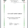 WORD SÁNG KIẾN KINH NGHIỆM MÔN ÂM NHẠC LỚP 5; “Một số giải pháp giúp học sinh hát tốt bài hát lớp 5” NĂM 2023-2024 * KHÔNG CÓ TRÊN MẠNG