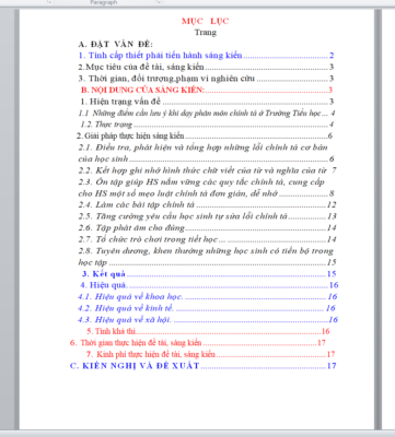 WORD SÁNG KIẾN KINH NGHIỆM “Một số biện pháp khắc   phục lỗi chính tả cho học sinh lớp 5” để góp phần nâng cao chất lượng dạy – học phân môn Chính tả ở trường Tiểu học năm 2023-2024 * KHÔNG CÓ TRÊN MẠNG