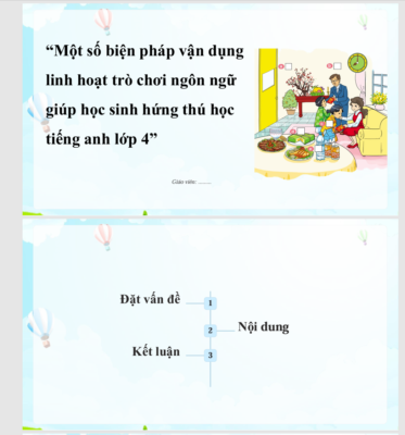 WORD  + POWERPOINT BÁO CÁO SÁNG KIẾN KINH NGHIỆM MÔN TIẾNG ANH LỚP 4 KHÔNG CÓ TRÊN MẠNG