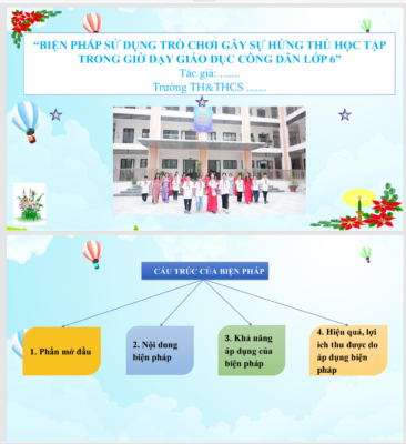WORD + POWERPOINT BIỆN PHÁP SỬ DỤNG TRÒ CHƠI GÂY SỰ HỨNG THÚ HỌC TẬP TRONG GIỜ DẠY GIÁO DỤC CÔNG DÂN LỚP 6 SÁCH KẾT NỐI TRI THỨC NĂM 2024-2025