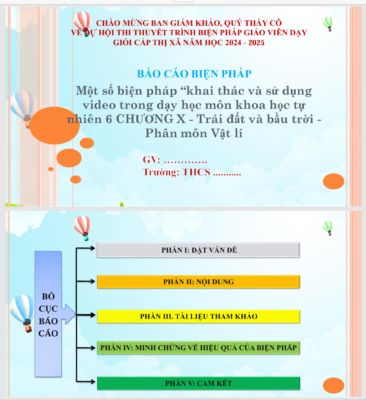 WORD + POWERPOINT Một số biện pháp “khai thác và sử dụng video trong dạy học môn khoa học tự nhiên 6 CHƯƠNG X – Trái đất và bầu trời – Phân môn Vật lí sách KẾT NỐI TRI THỨC NĂM 2024-2025