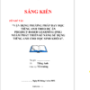 WORD SÁNG KIẾN KINH NGHIỆM “VẬN DỤNG PHƯƠNG PHÁP DẠY HỌC TIẾNG ANH THEO DỰ ÁN  PROJECT-BASED LEARNING (PBL) NHẰM PHÁT TRIỂN KĨ NĂNG SỬ DỤNG TIẾNG ANH CHO HỌC SINH KHỐI 6” NĂM 2023