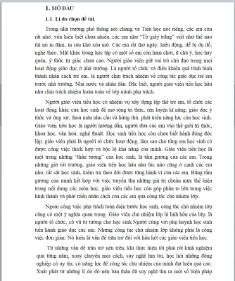 WORD SKKN Một số biện pháp nâng cao chất lượng công tác chủ nhiệm lớp 5 MỚI NHẤT NĂM 2026