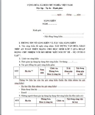 WORD Sáng kiến kinh nghiệm giáo viên chủ nhiệm giỏi lớp 5 MỚI NHẤT 2026 CHỦ ĐỀ: XÂY DỰNG VĂN HÓA ỨNG XỬ AN TOÀN TRÊN MÔI TRƯỜNG INTERNET